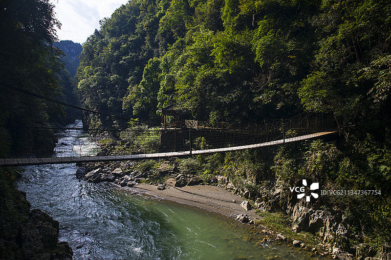 中国贵州南江大峡谷峡谷风光图片素材