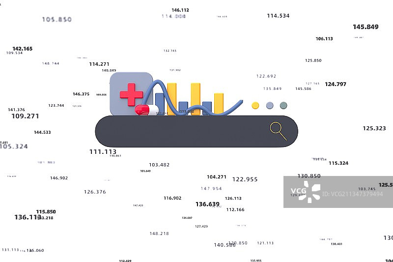 医疗大数据概念插图图片素材