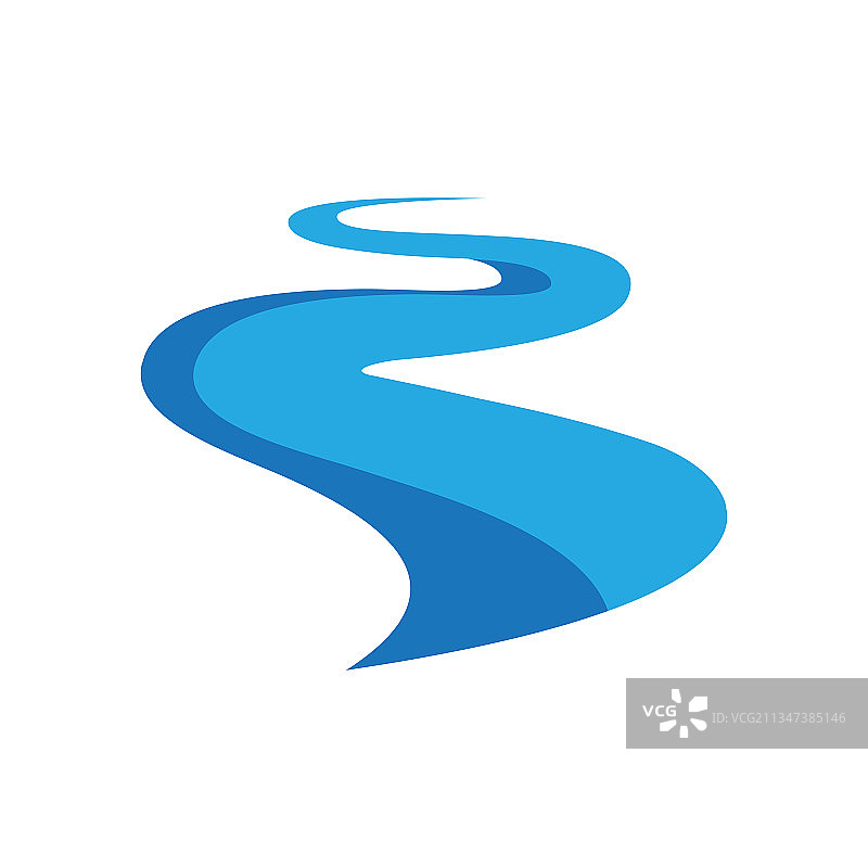 河流图标设计图片素材