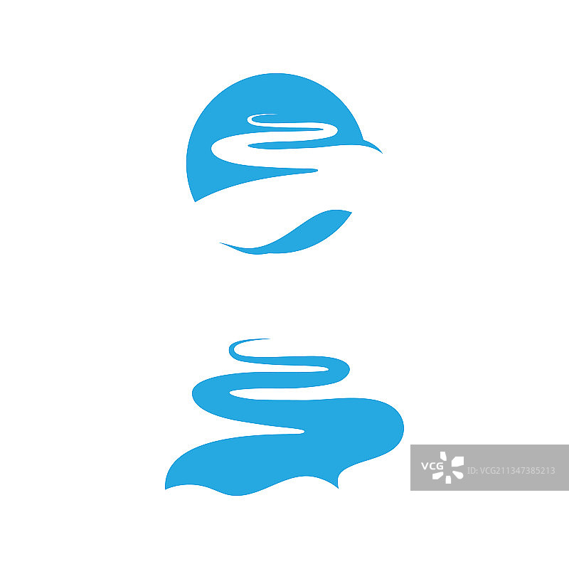 河流图标设计图片素材