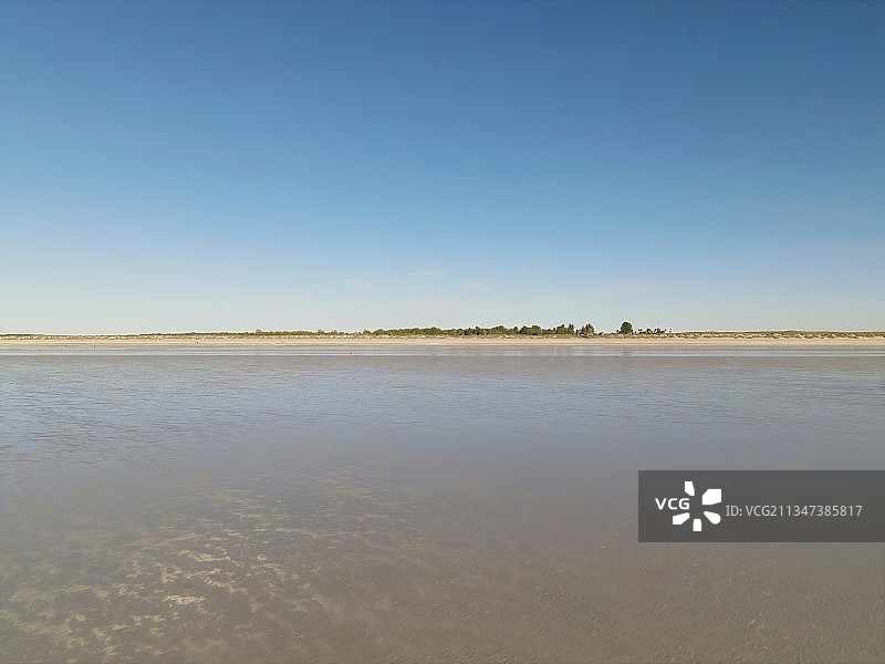 澳大利亚西澳大利亚八十英里海滩的碧海蓝天美景图片素材