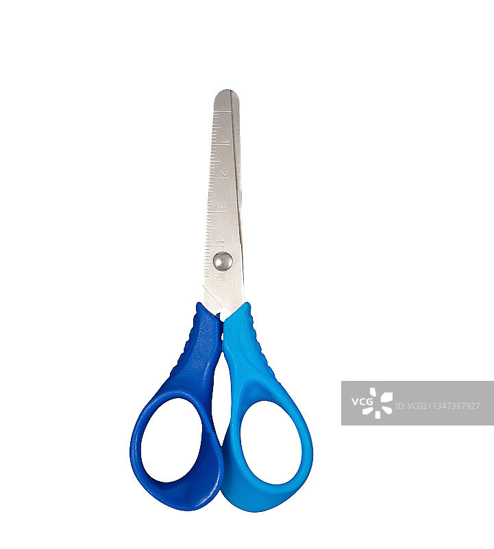 白色背景下的剪刀特写图片素材