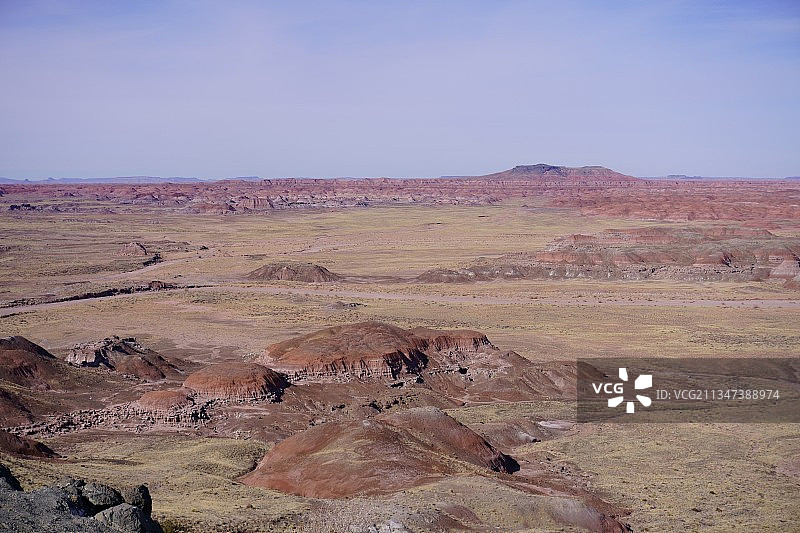 美国亚利桑那州石化林国家公园沙漠美景图片素材