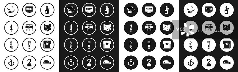 朗姆酒和古董宝箱图片素材