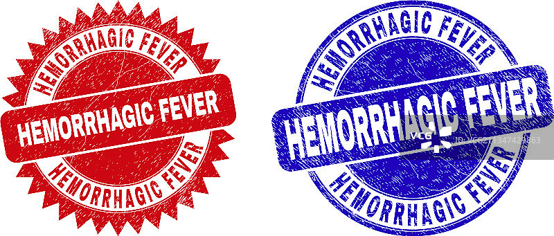 出血热圆形印章图片素材