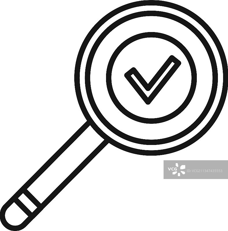放大镜轮廓玻璃图标图片素材