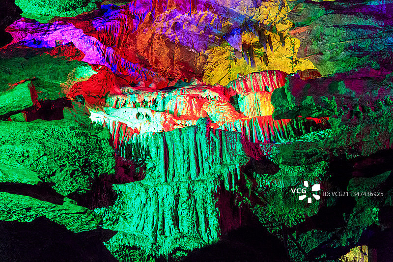 河北保定涞水野三坡景区：鱼谷洞（鱼谷洞泉）图片素材