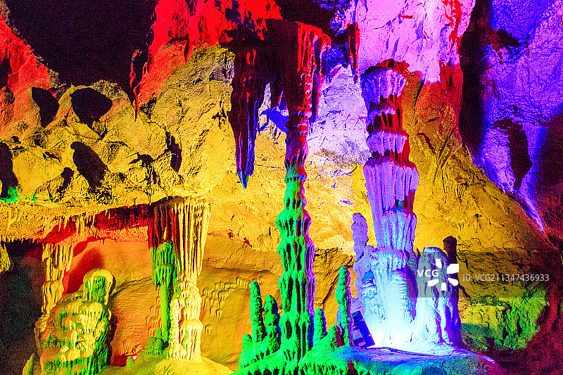 河北保定涞水野三坡景区：鱼谷洞（鱼谷洞泉）图片素材