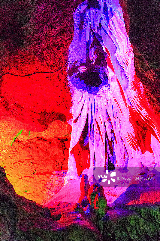 河北保定涞水野三坡景区：鱼谷洞（鱼谷洞泉）图片素材