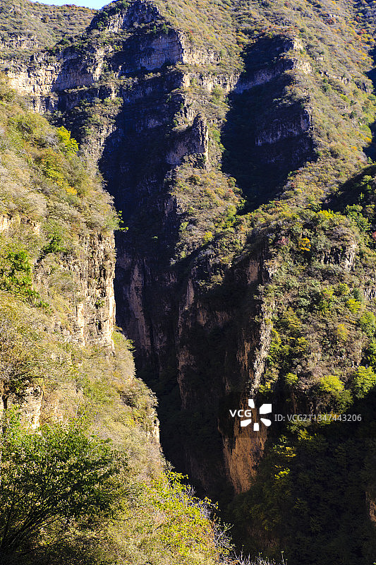 河北保定涞水野三坡景区：百里峡俯瞰图片素材