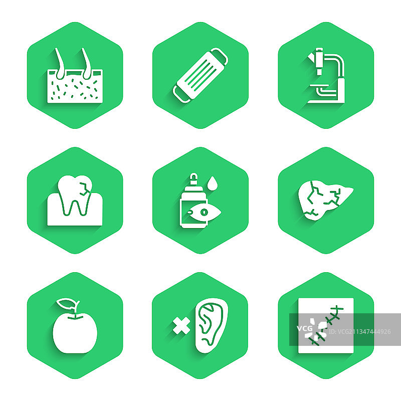 滴眼液瓶耳聋疤痕缝合套装图片素材