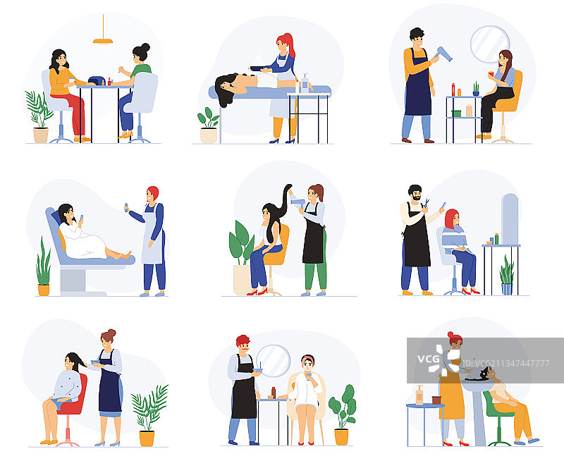 美容美发水疗按摩沙龙程序图片素材