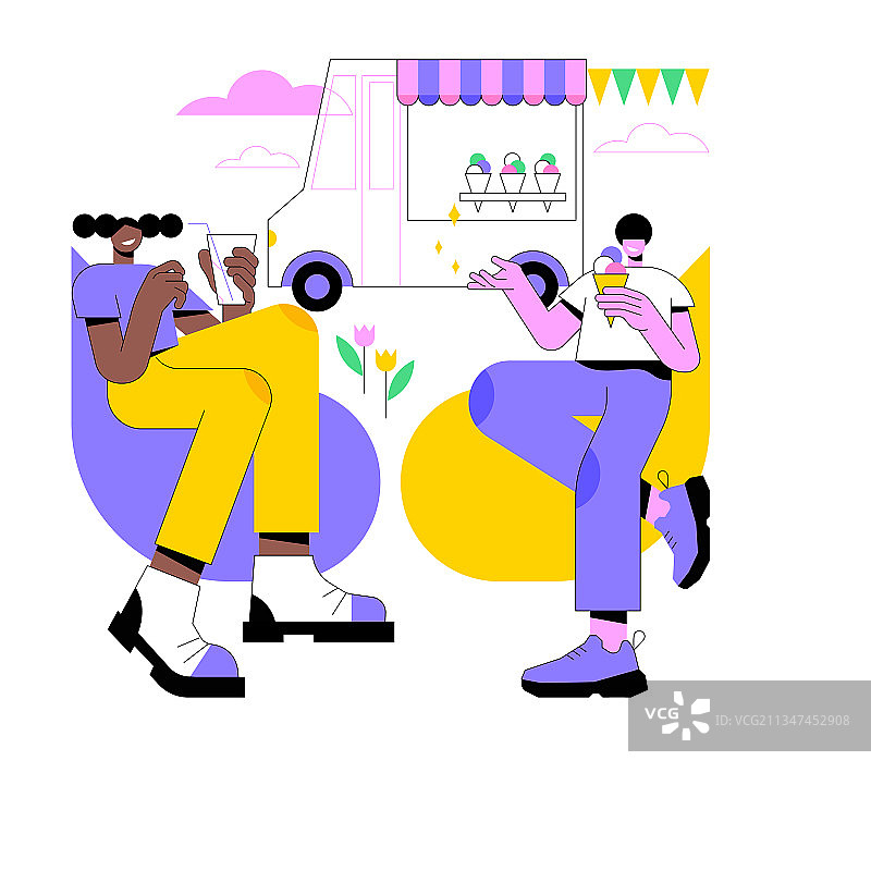 美食节抽象概念图片素材