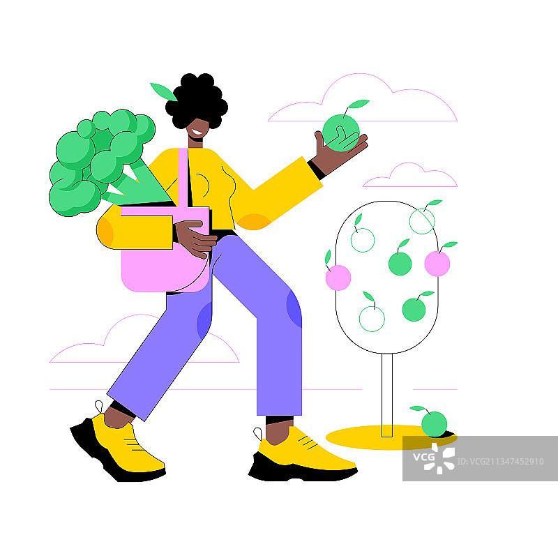 素食主义抽象概念图片素材