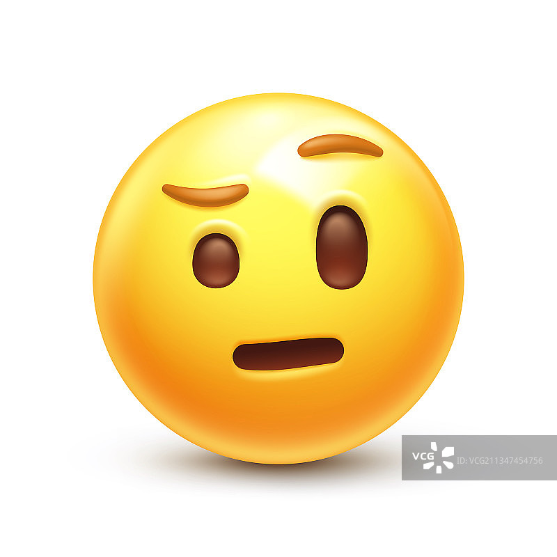 扬眉表情符号图片素材