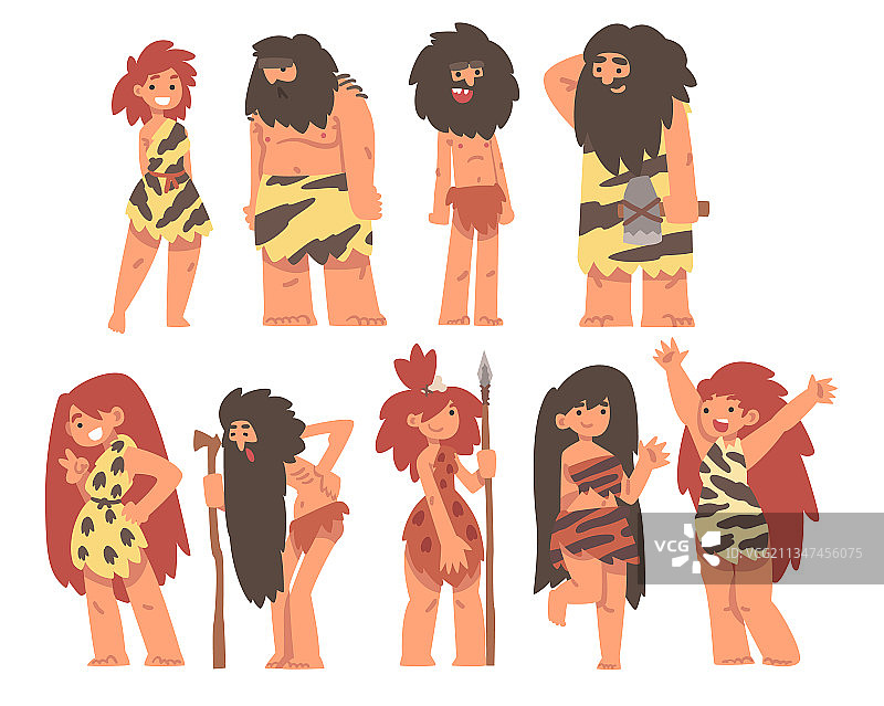 石器时代的原始人角色图片素材