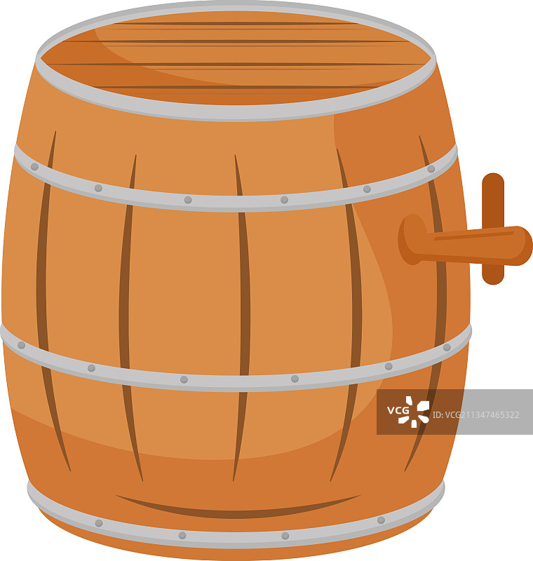 木制啤酒桶图片素材