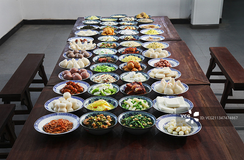 上海崇明，农家菜图片素材