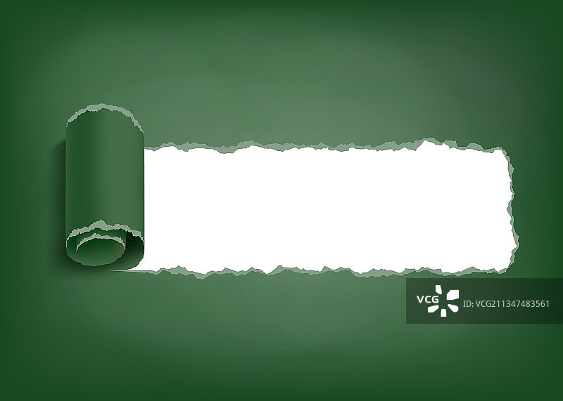 卷边的撕裂纸条图片素材