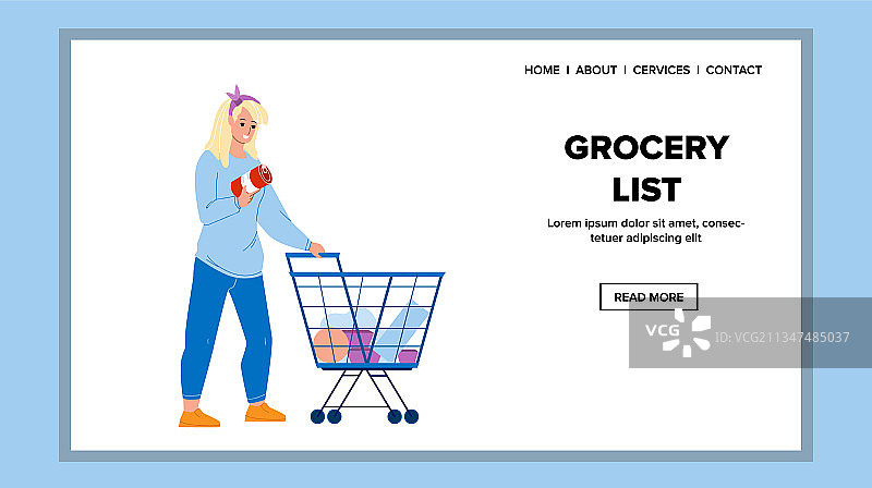 市场购物清单图片素材