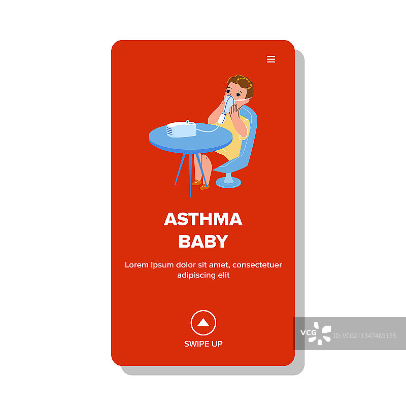 婴儿哮喘吸入器医疗工具图片素材