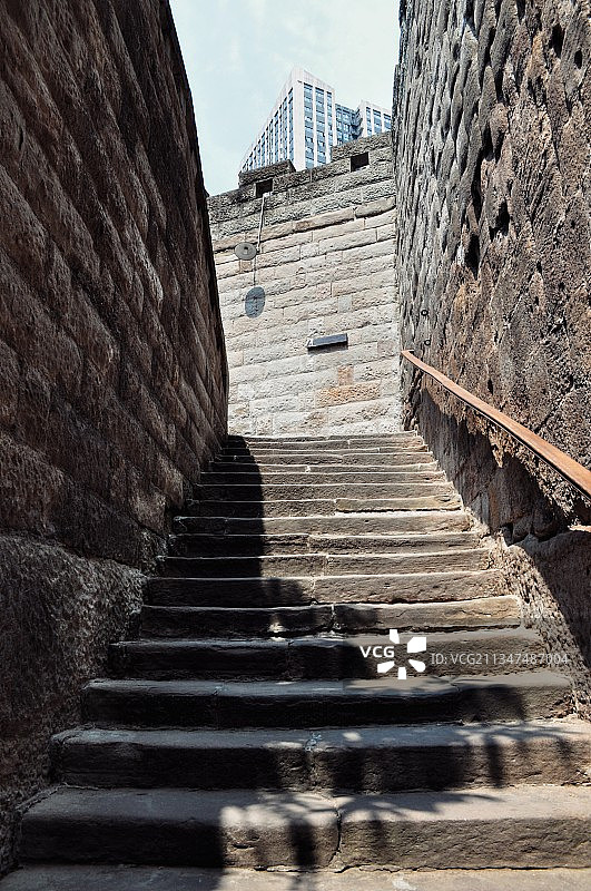 重庆通远门城墙遗址公园图片素材