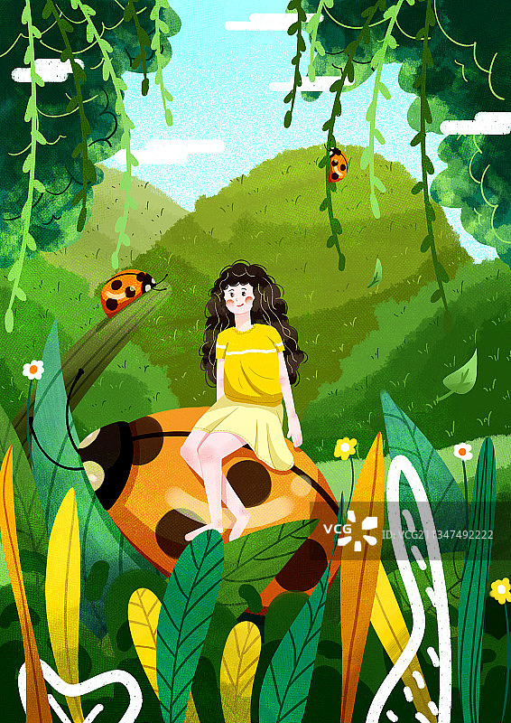 小清新肌理插画系列图片素材