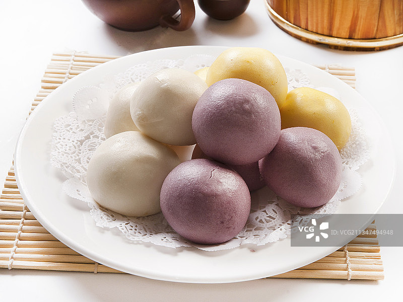 面食豆沙包图片素材