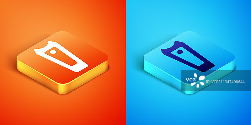 2.5D橙色背景指甲刀图标图片素材