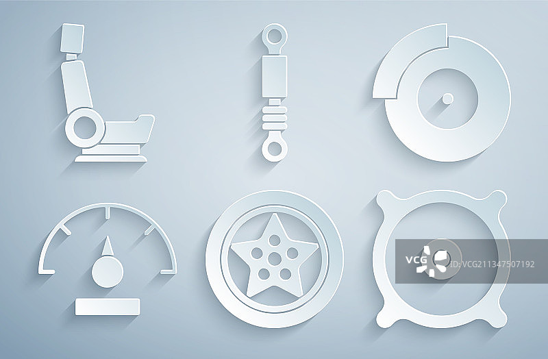 汽车车轮制动盘与卡钳素材图片素材