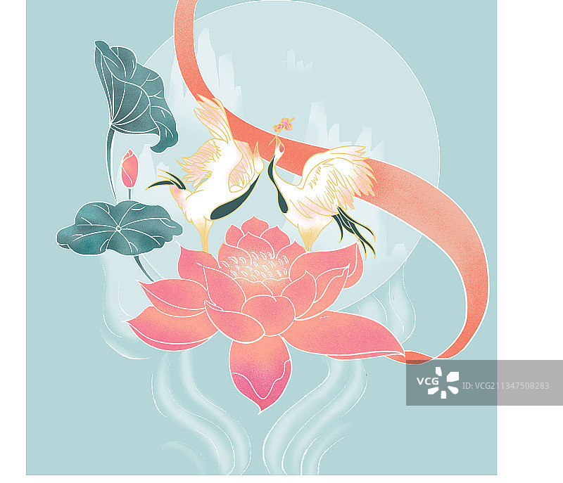 鹤舞呈祥图片素材