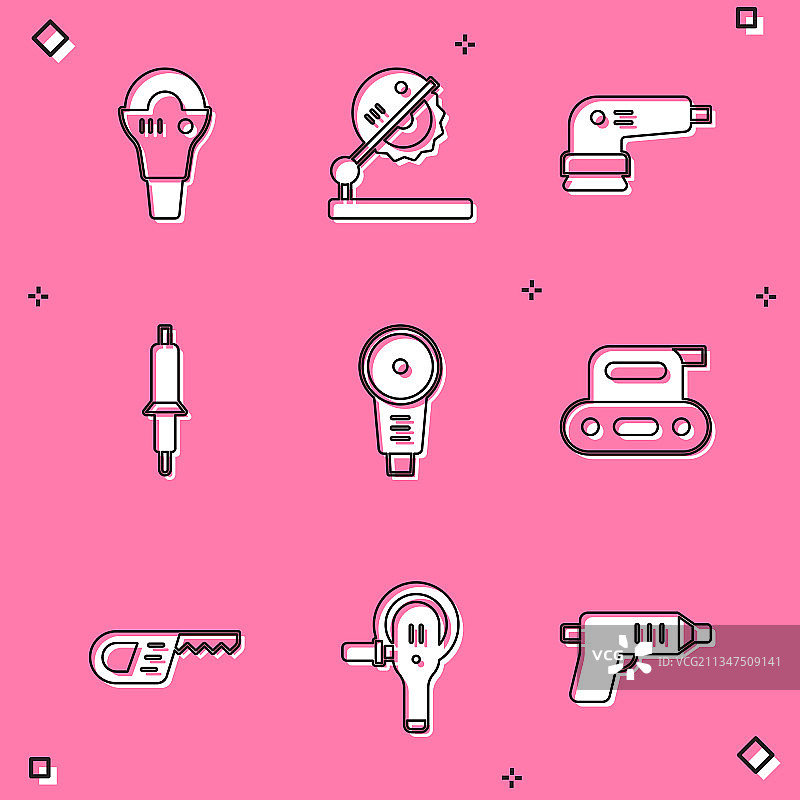 角磨机木工台锯套装图片素材