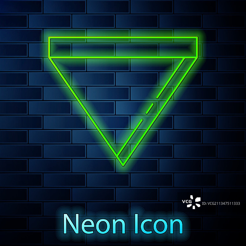 发光霓虹灯咖啡滤纸图标图片素材