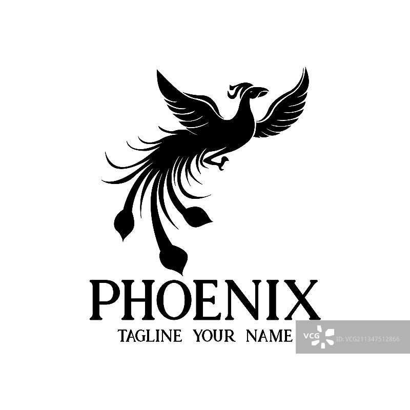 凤凰设计logo图片素材