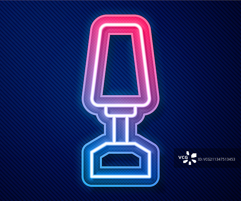 美甲铣刀霓虹灯线发光图标图片素材