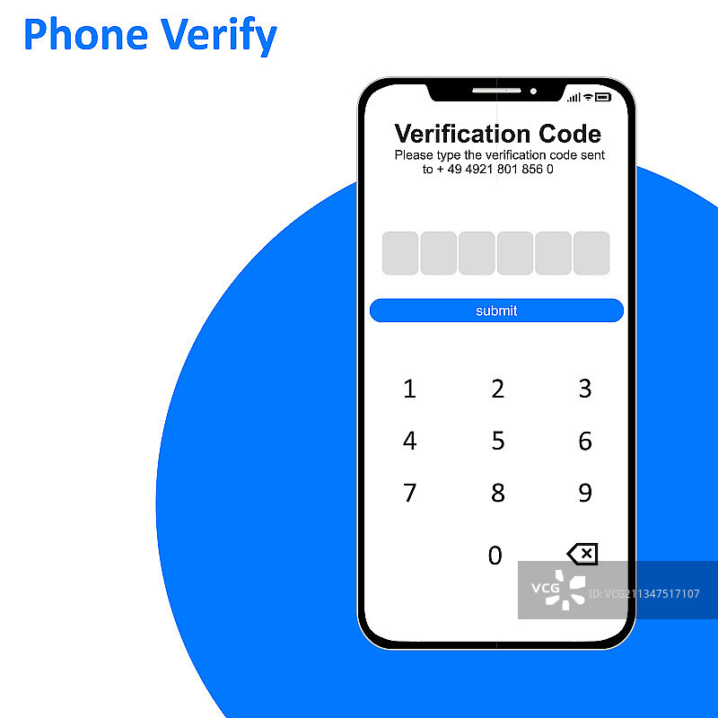 检查代码电话号码流程图片素材