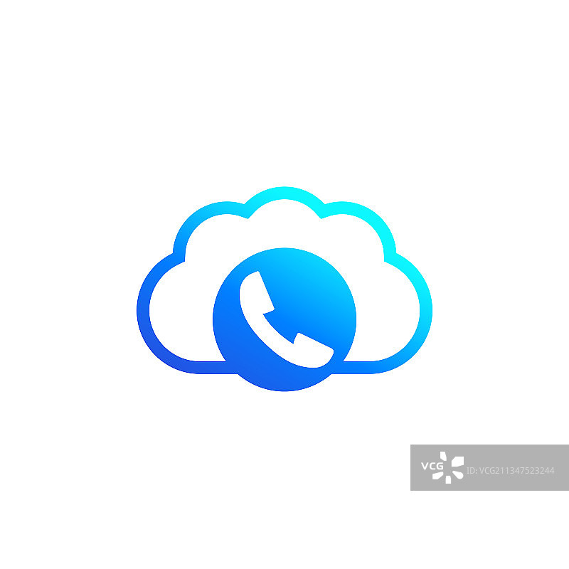 VoIP电话图标标志图片素材