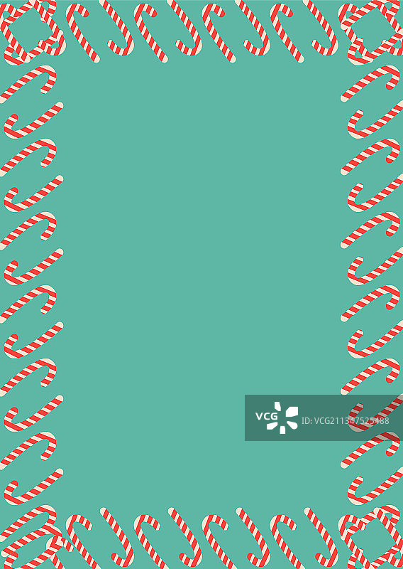 冬季圣诞植物边框画图片素材