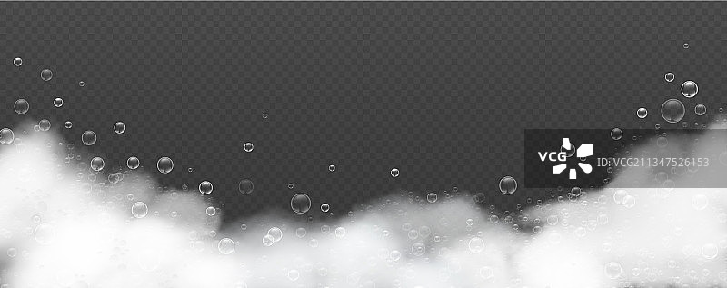 逼真的沐浴皂泡背景图片素材