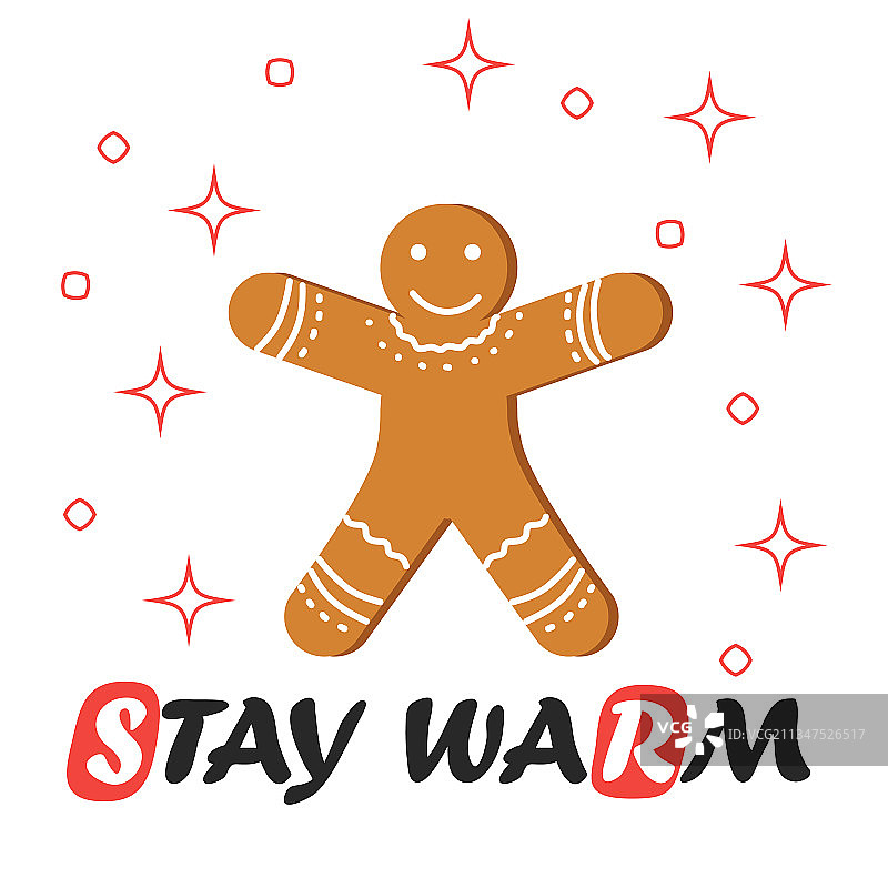 红色条纹圣诞节和新年简约风图片素材