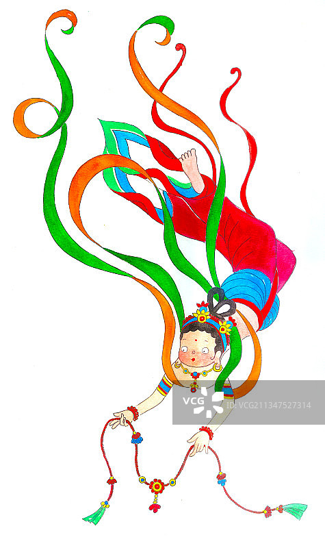 萌萌哒飞天图片素材