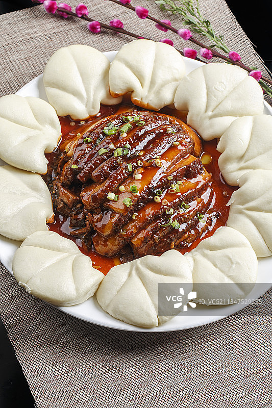 梅干菜扣肉配花馍图片素材