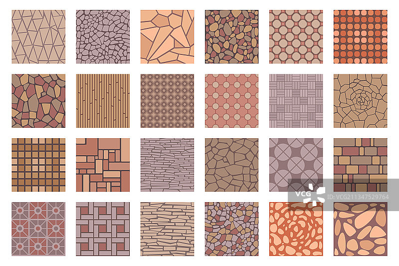 街道道路铺路瓷砖图案顶视图图片素材