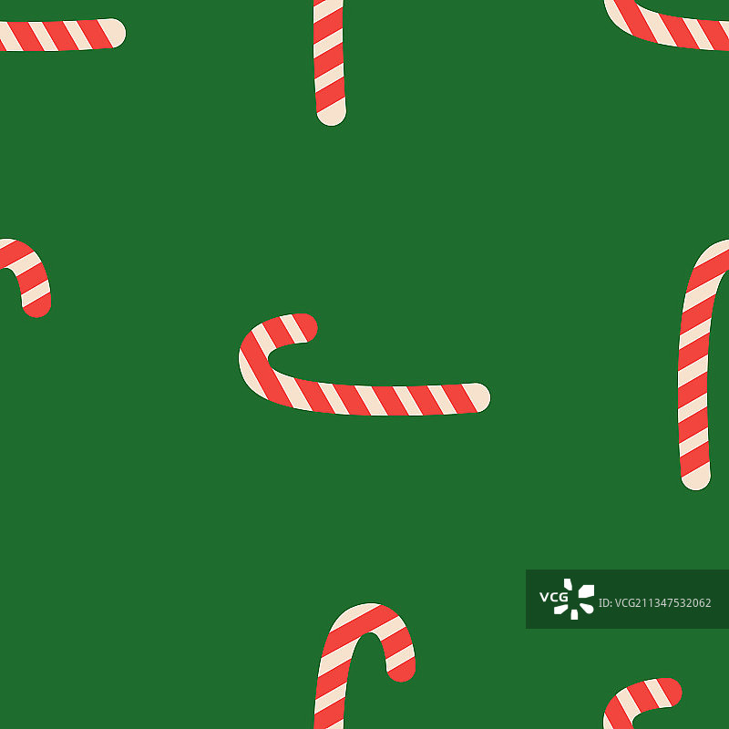 圣诞拐杖糖条纹无缝图案图片素材
