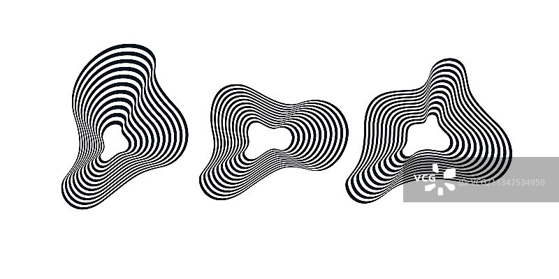 具有视觉效果的无定形元素图片素材