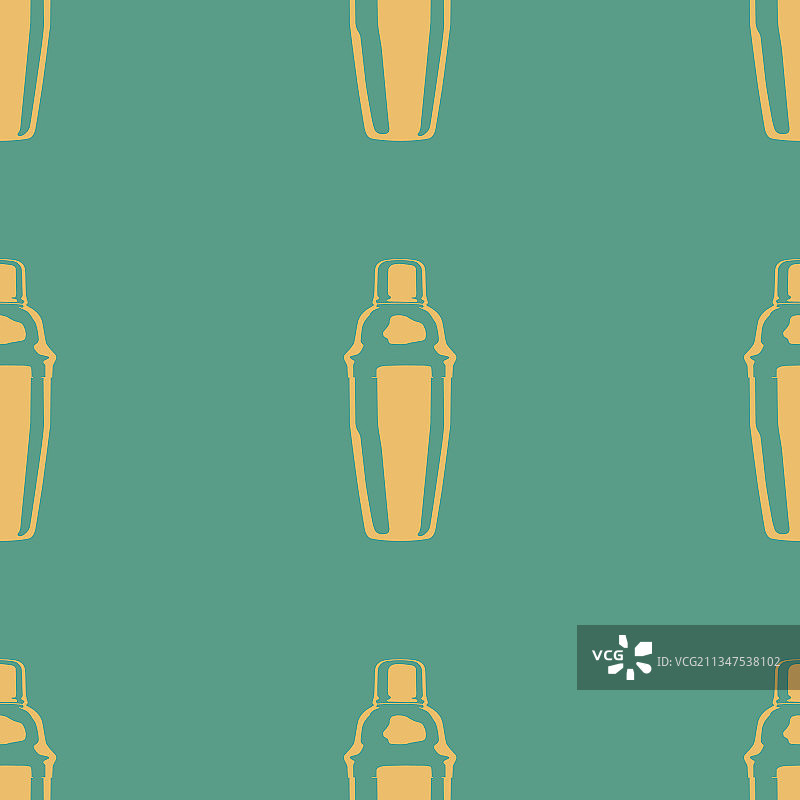 鸡尾酒调酒器无缝图案图片素材