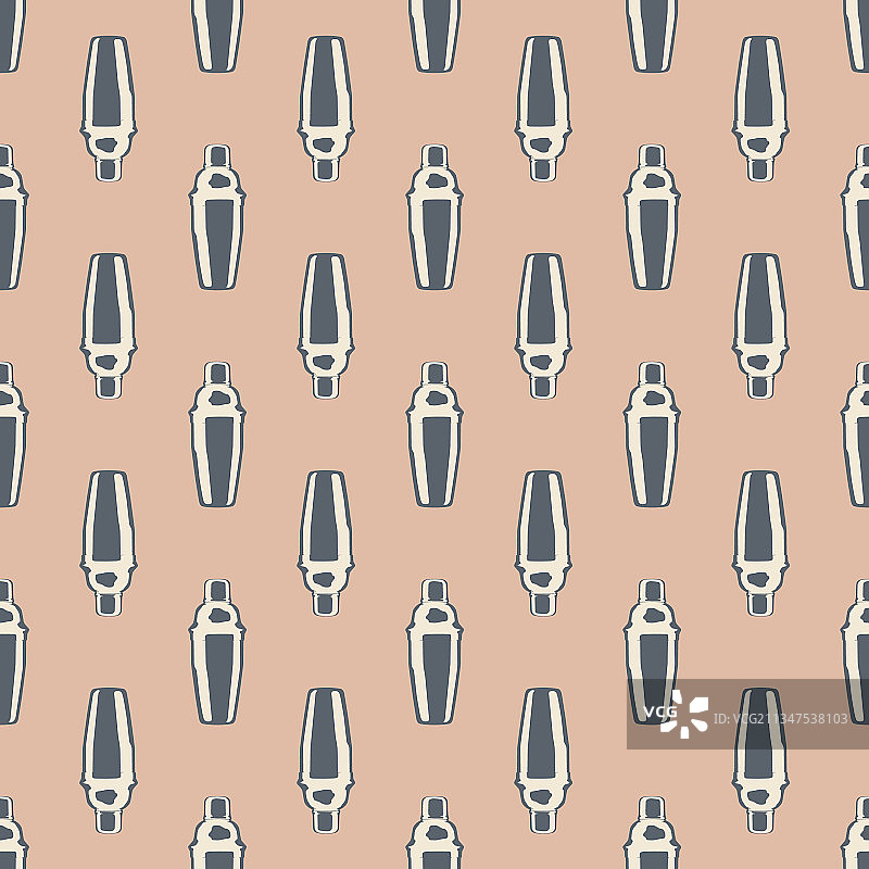鸡尾酒调酒器无缝图案图片素材