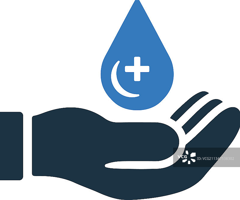 献血图标简约可编辑图片素材