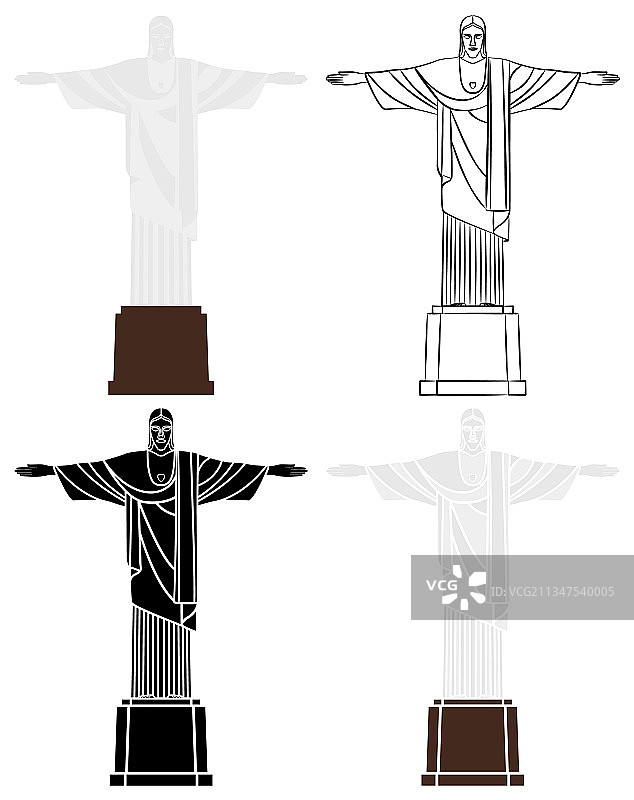 巴西里约热内卢基督救世主图片素材