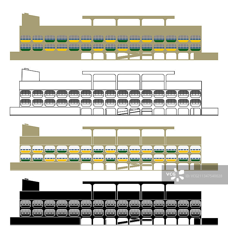巴西里约热内卢的著名学校图片素材